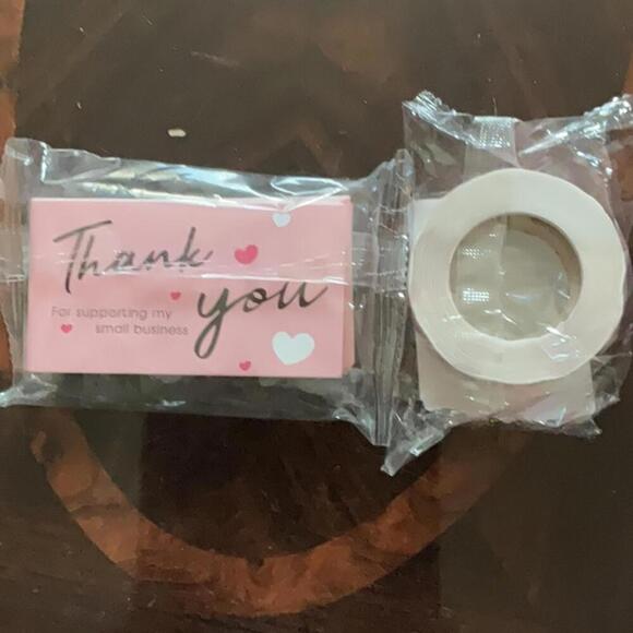 550 Thank you business cards and stickers - Picture 4 of 4